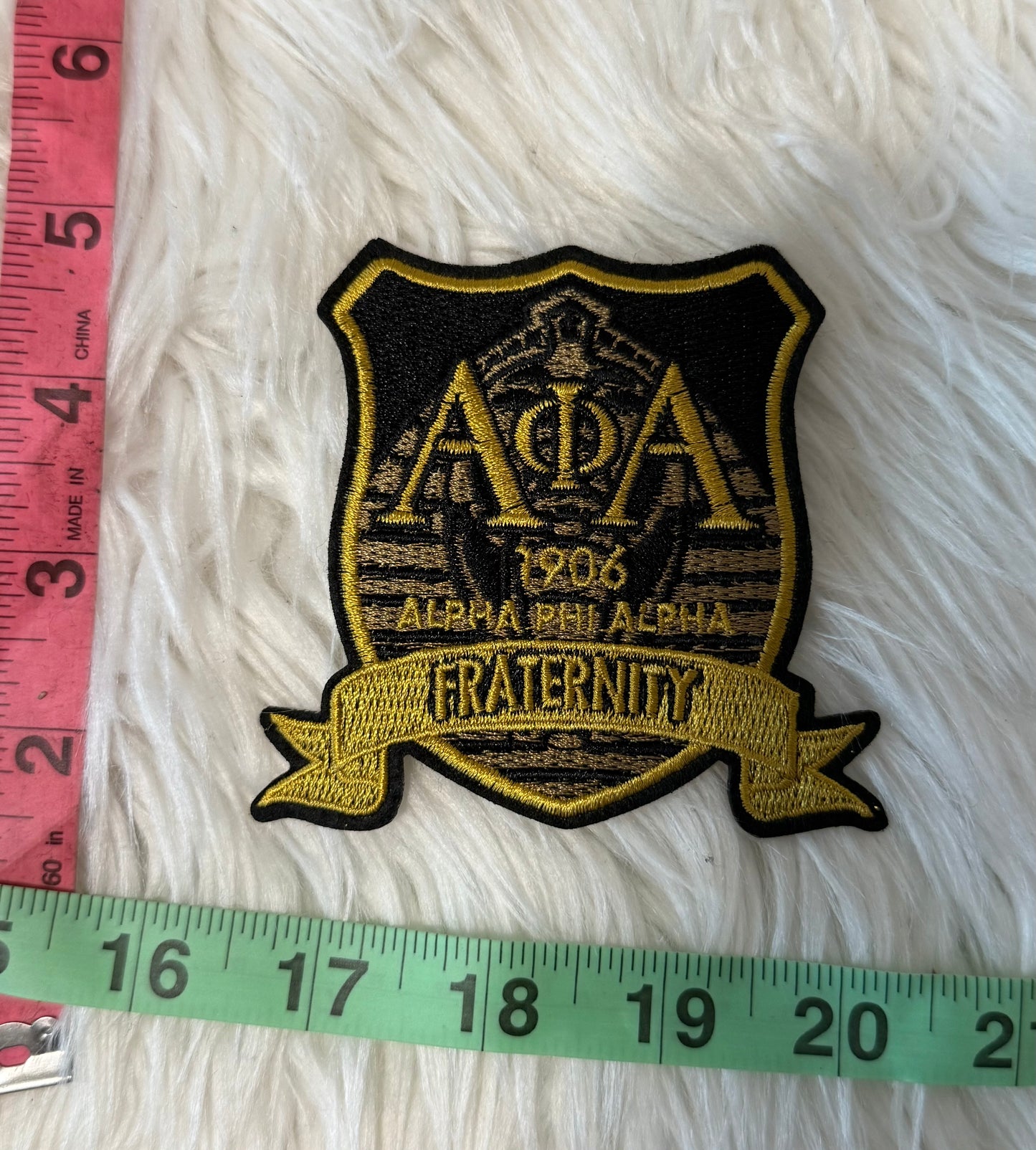 Alpha Iron On Patch