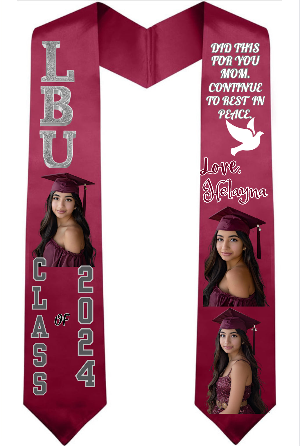 CUSTOM GRADUATION STOLE