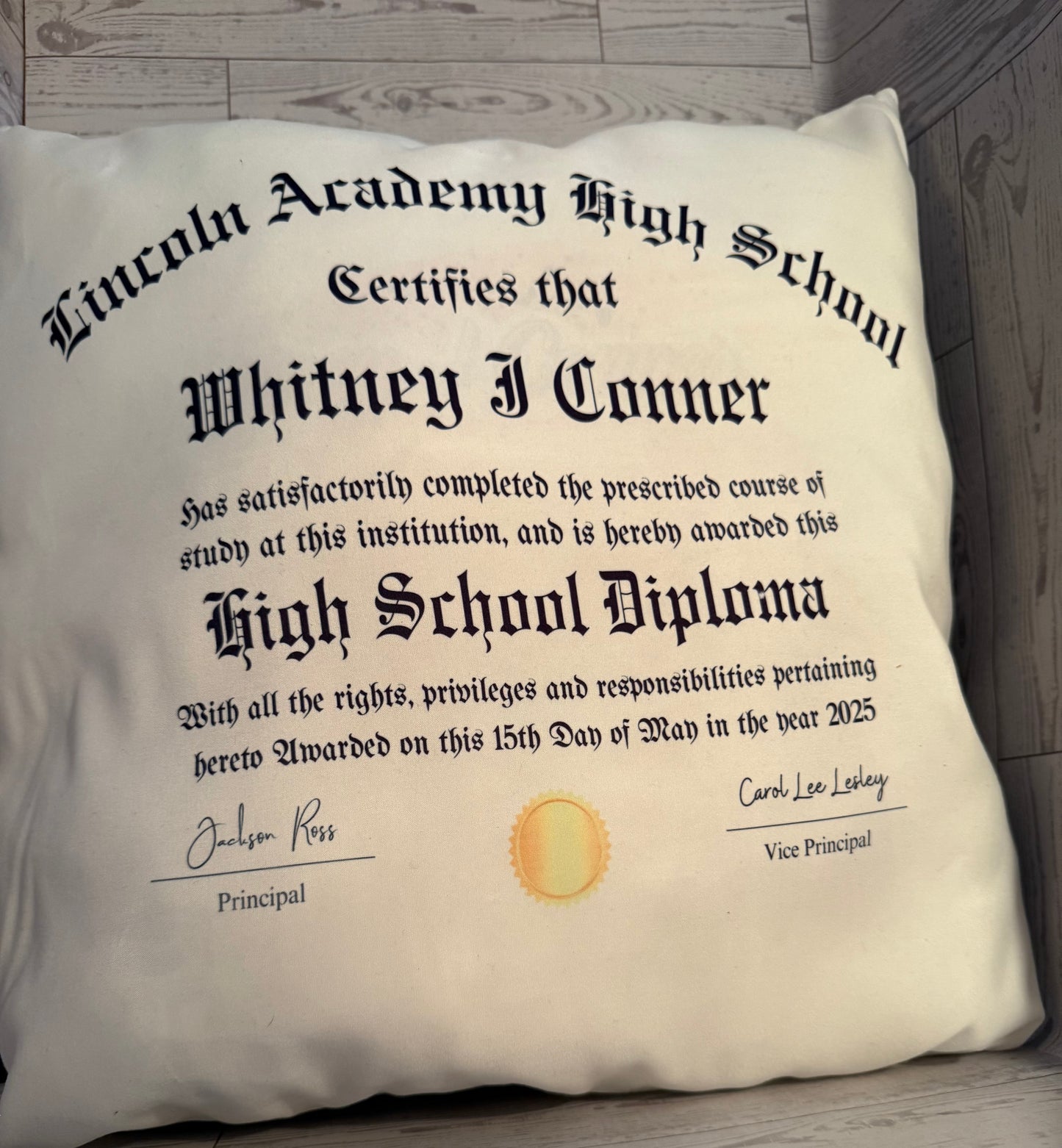 Personalized/Custom Graduation Pillow