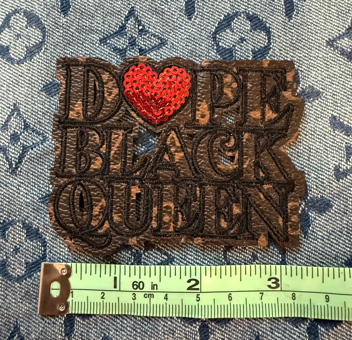 Dope Black Queen iron on patch