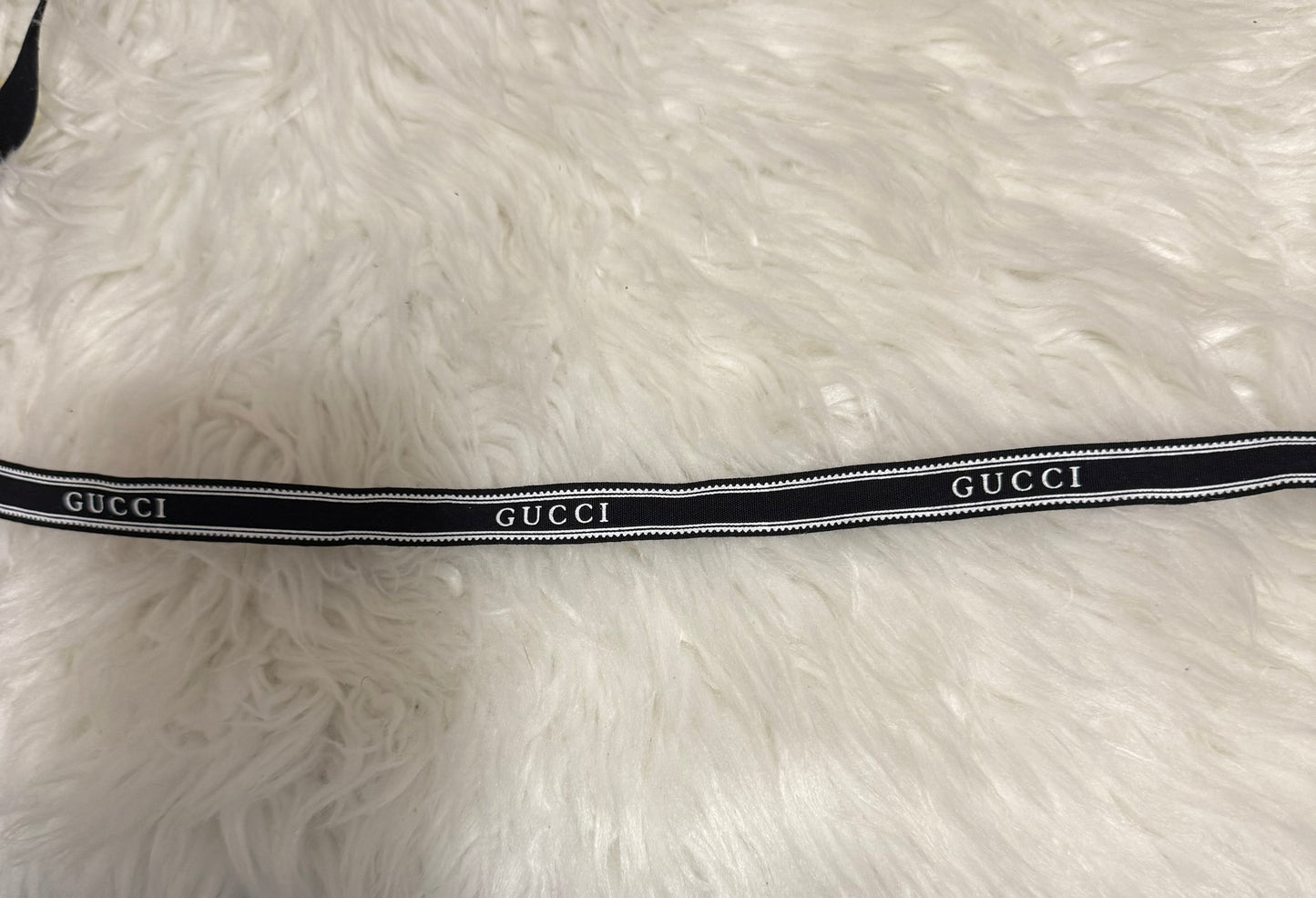 Black and white GG Ribbon-NOT IRON ON-24in