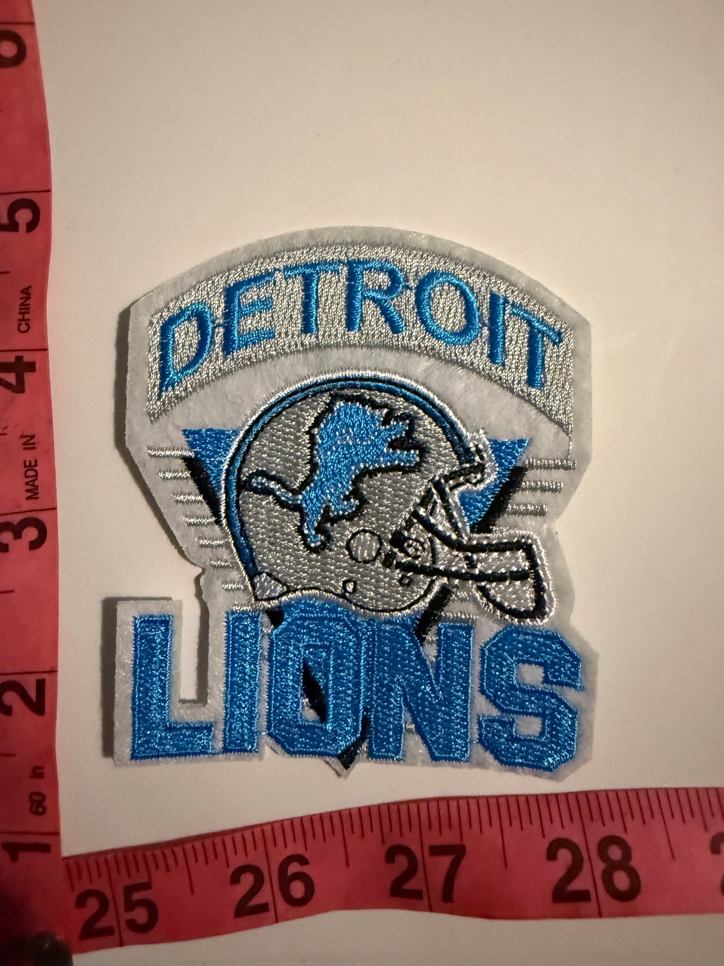 Detroit Lions iron on patches