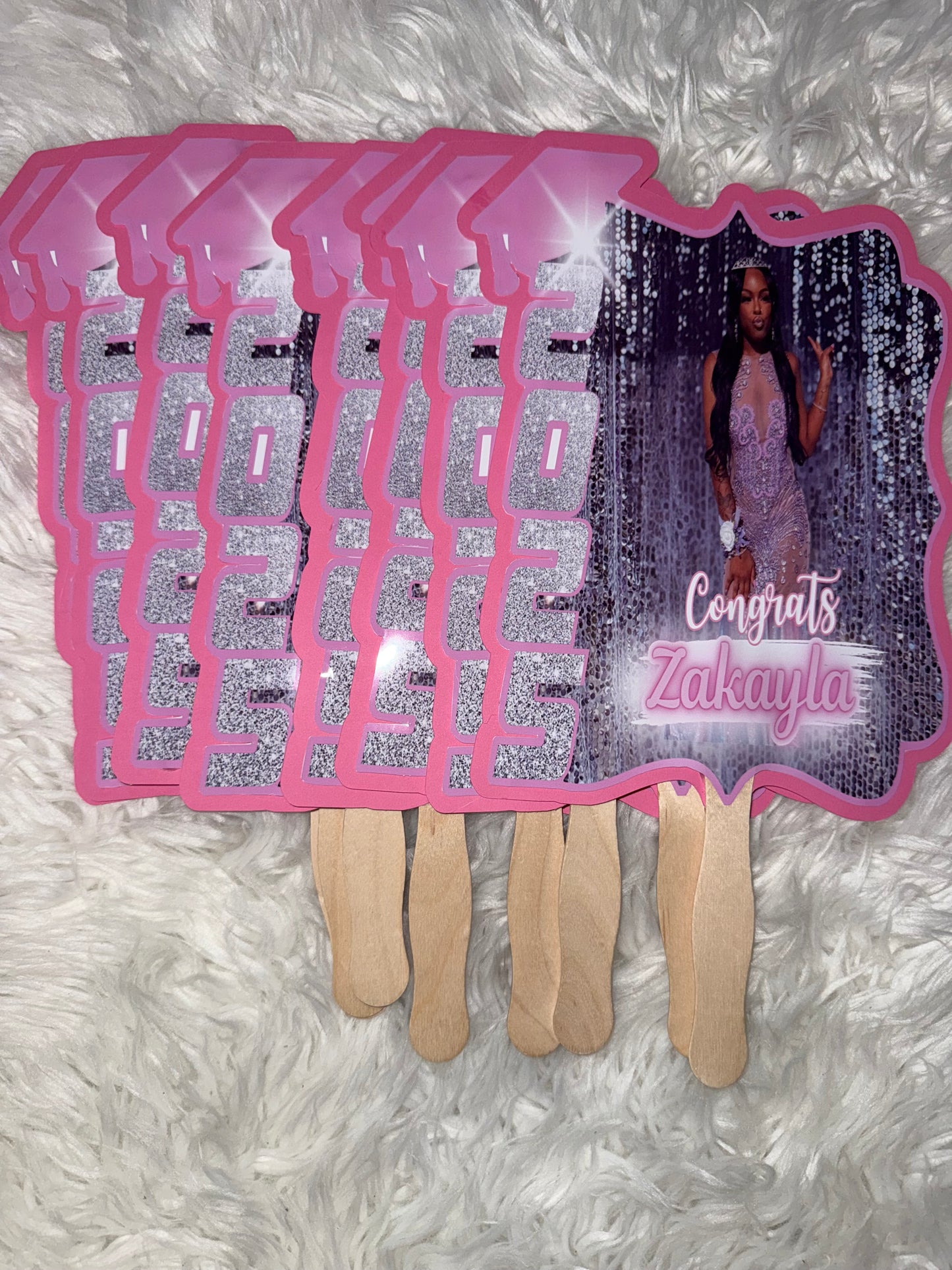 Custom Graduation Fans