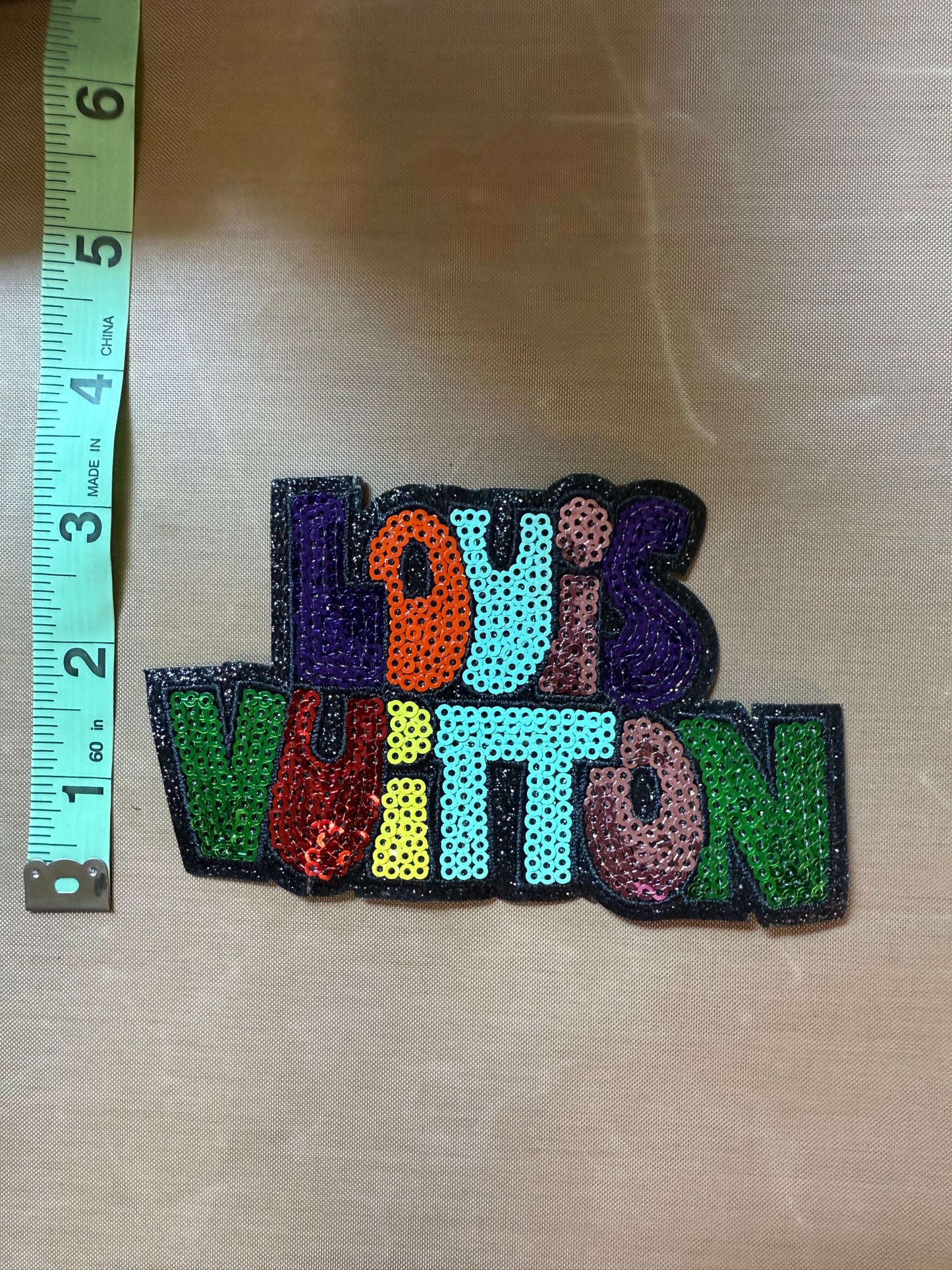 LV SEQUINS IRON ON PATCH
