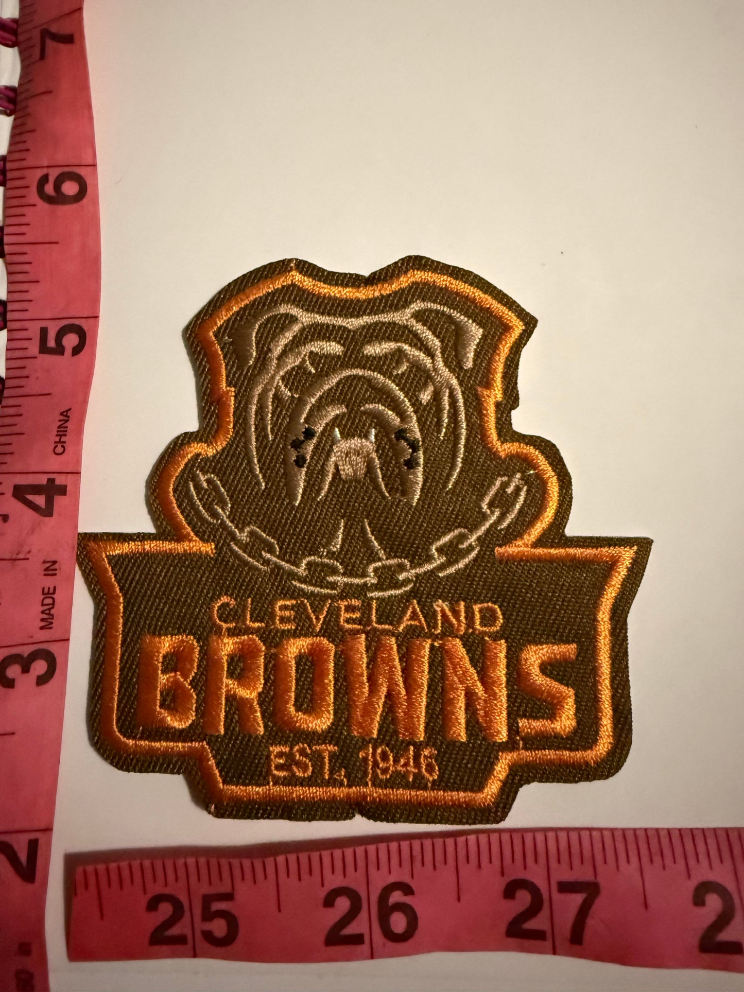Cleveland Browns iron on patch