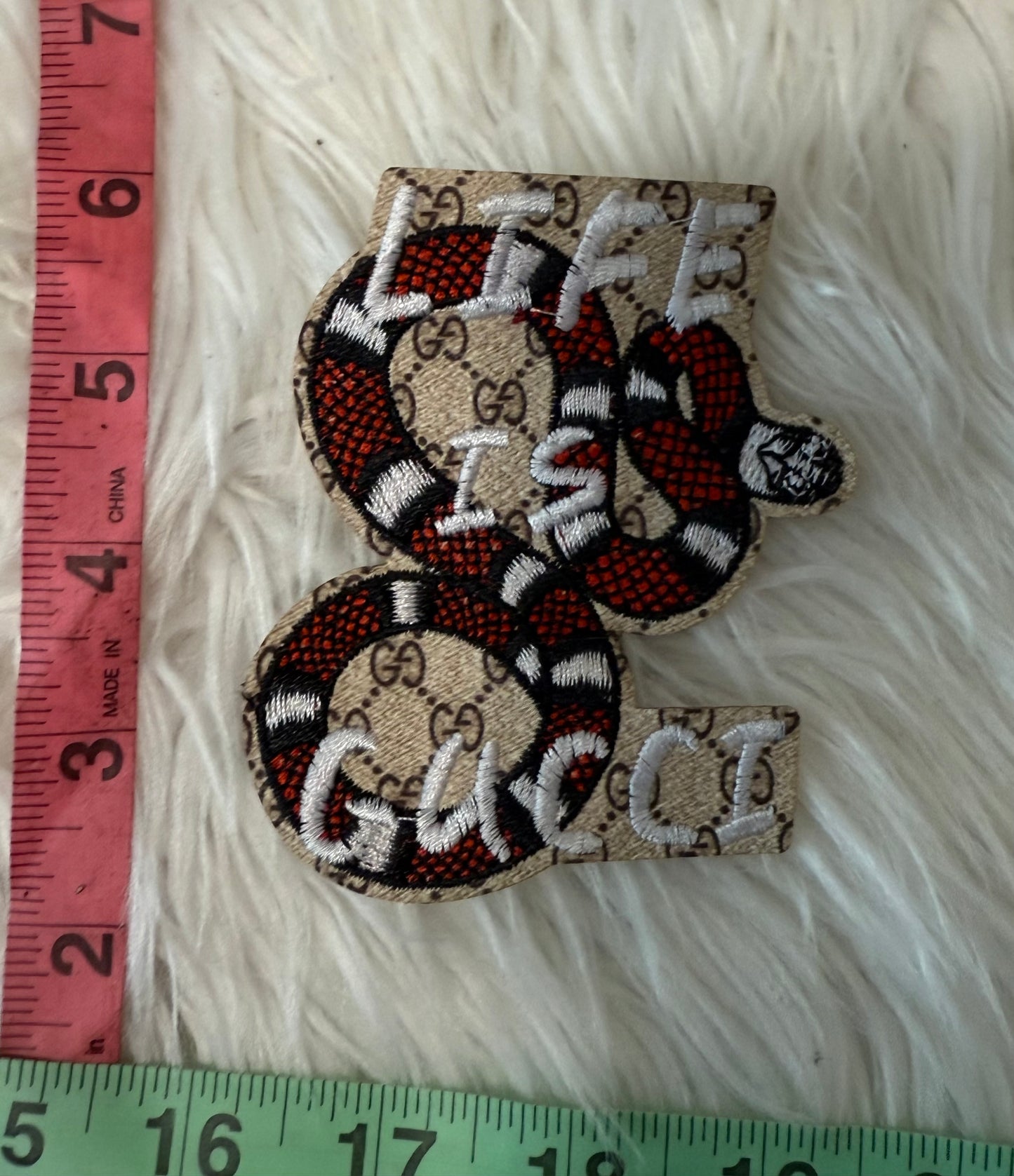 GG SNAKE IRON ON PATCH