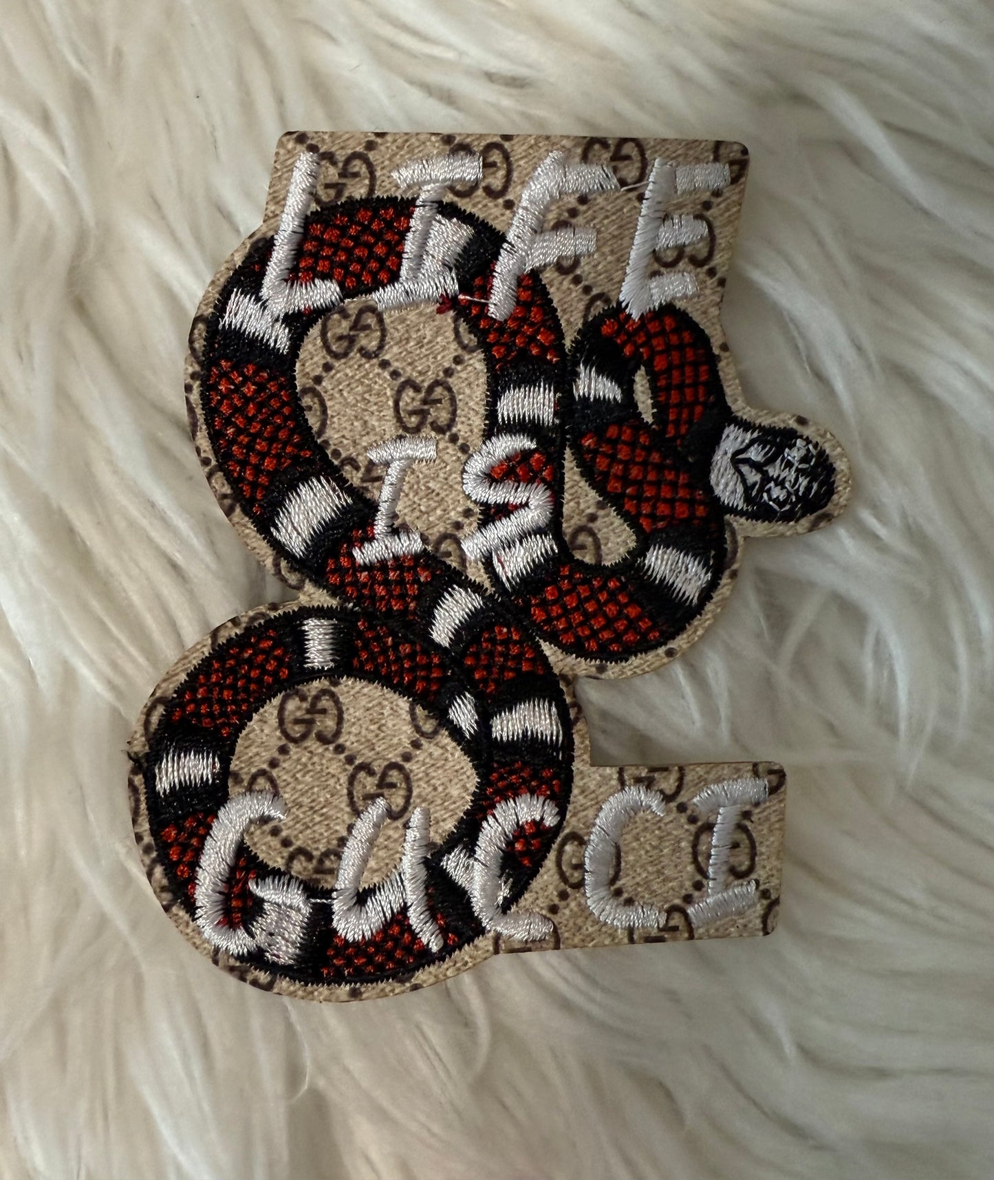GG SNAKE IRON ON PATCH
