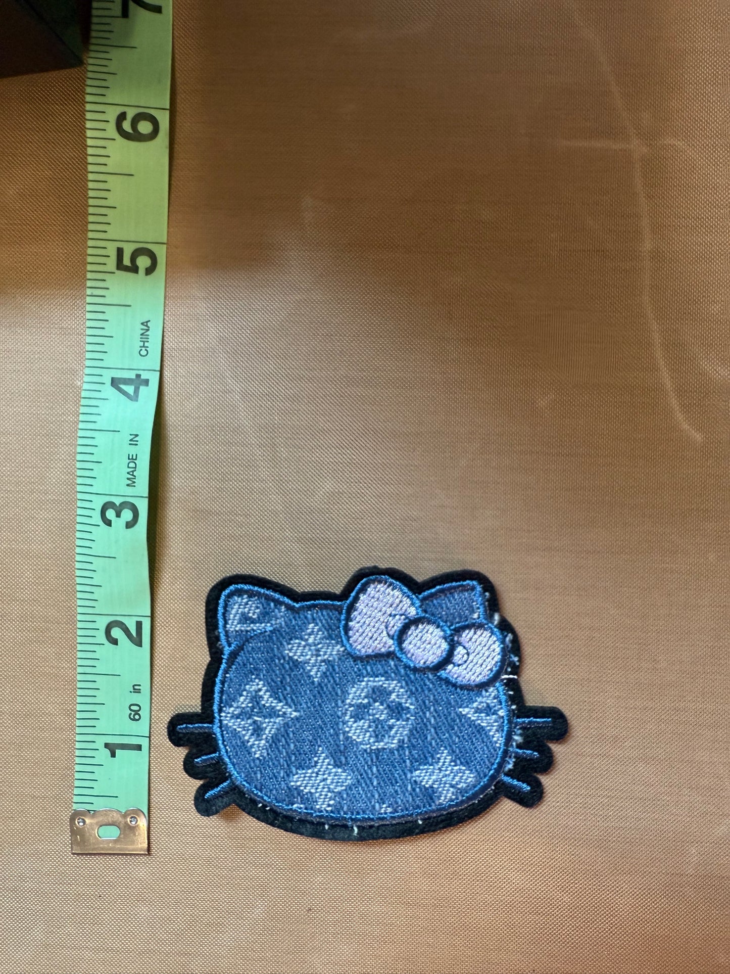 Denim LV HELLO KITTY IRON ON PATCH