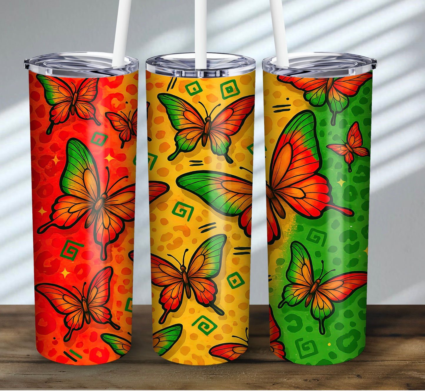 JUNETEENTH BUTTERFLY TUMBLER