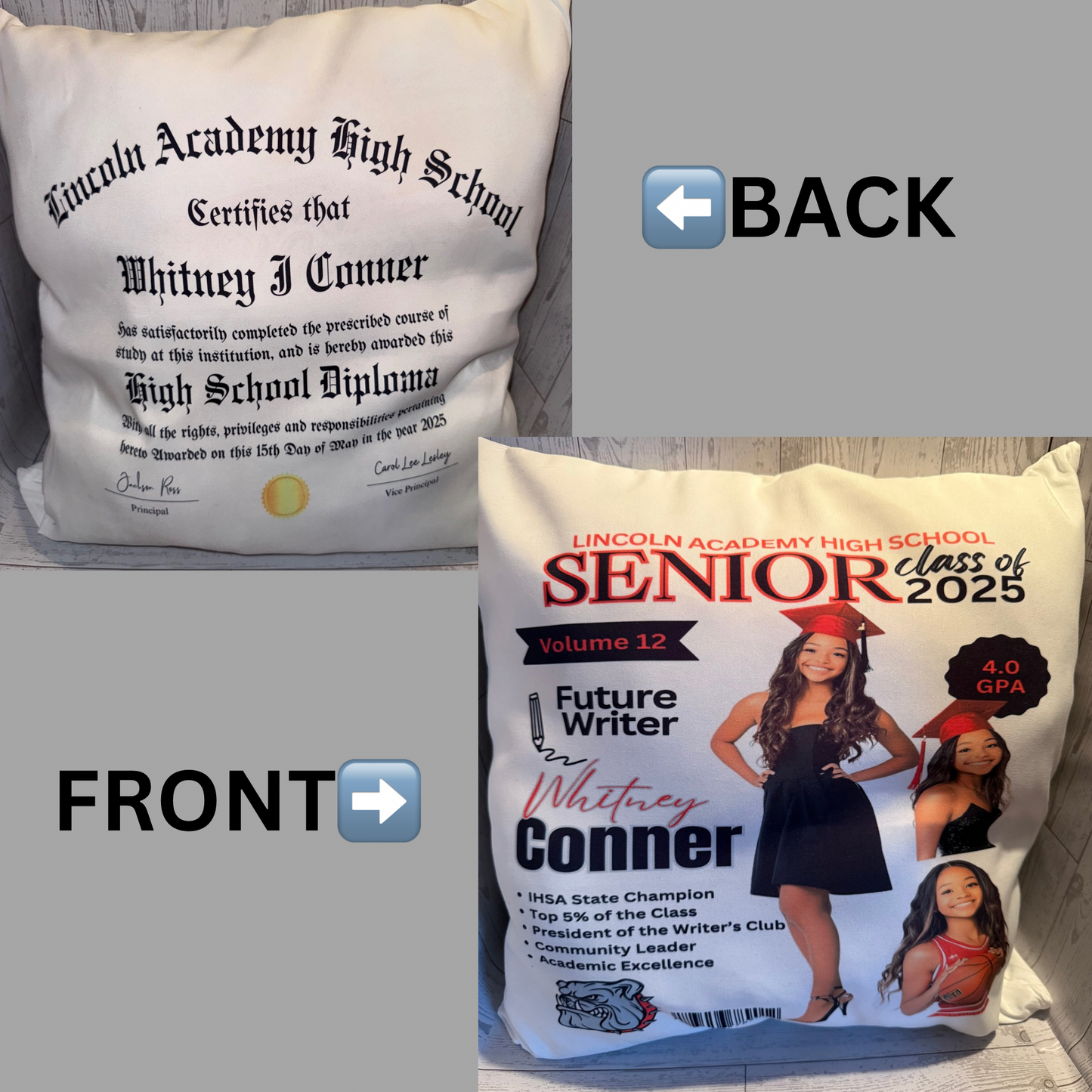 Personalized/Custom Graduation Pillow