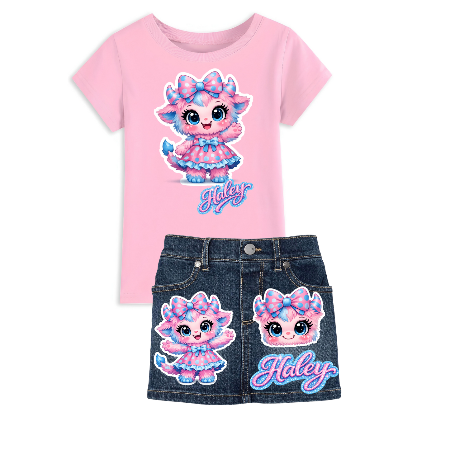 Skirt and shirt birthday outfit