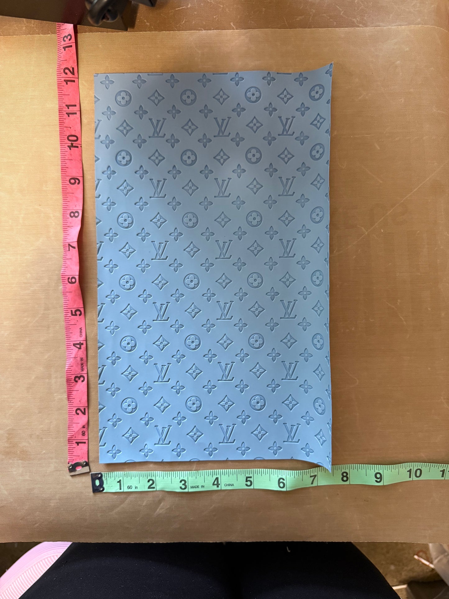 Blue LV vinyl material