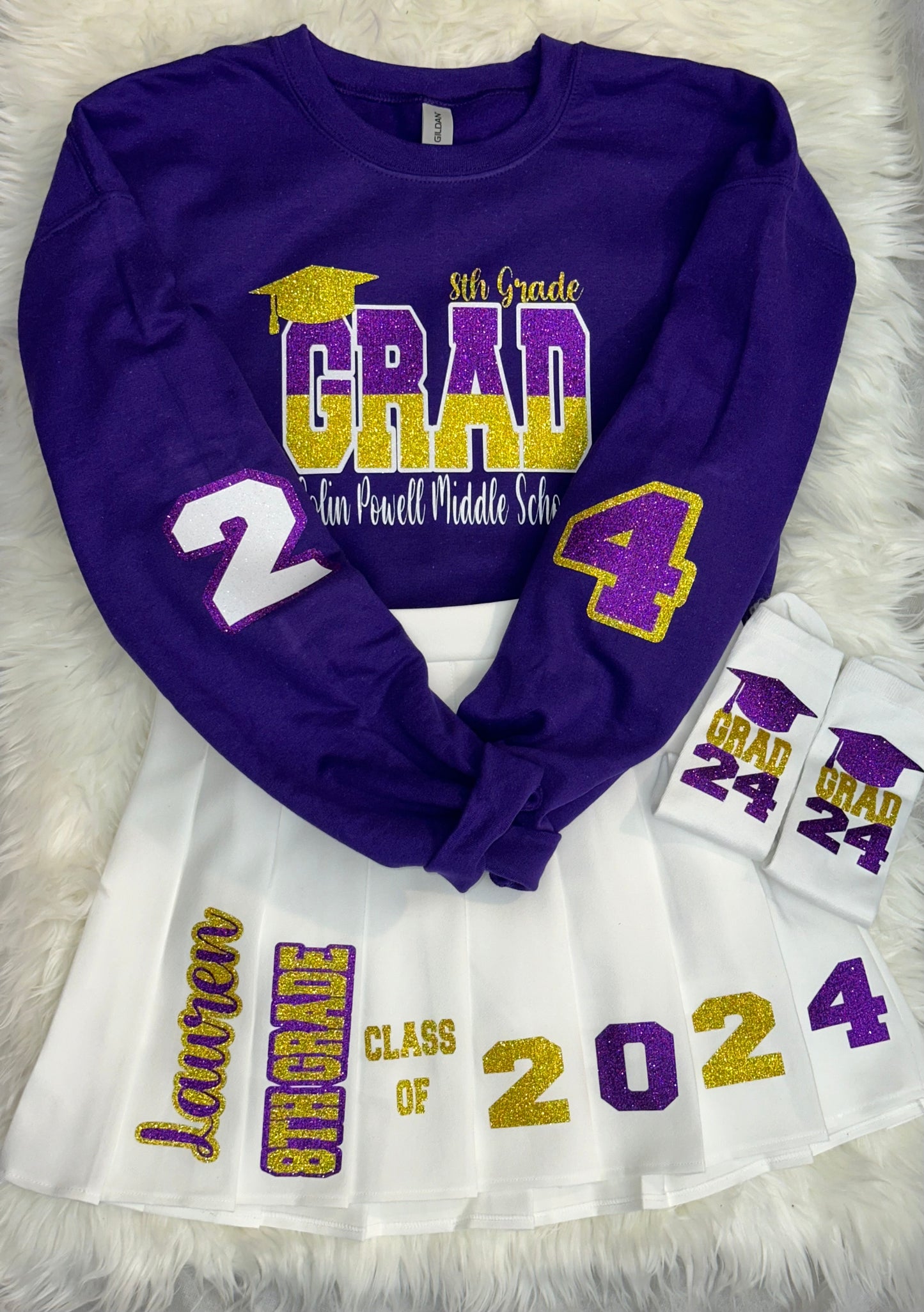 Custom Graduation Skirt Set