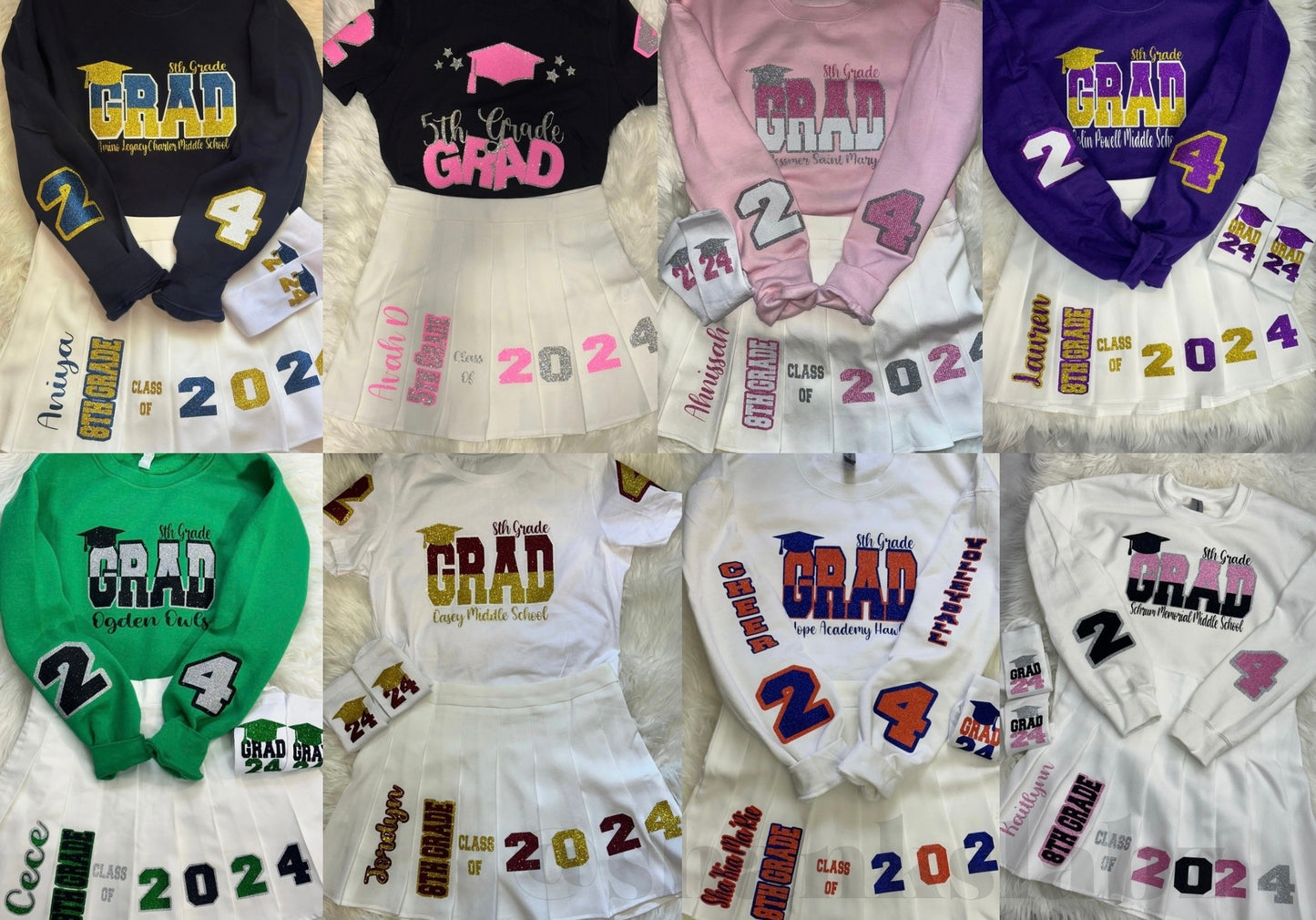 Custom Graduation Skirt Set