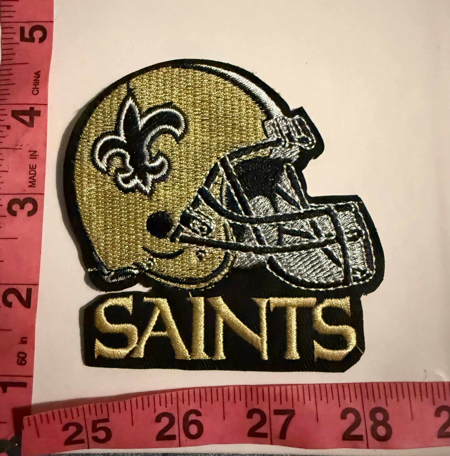 SAINTS IRON ON PATCH