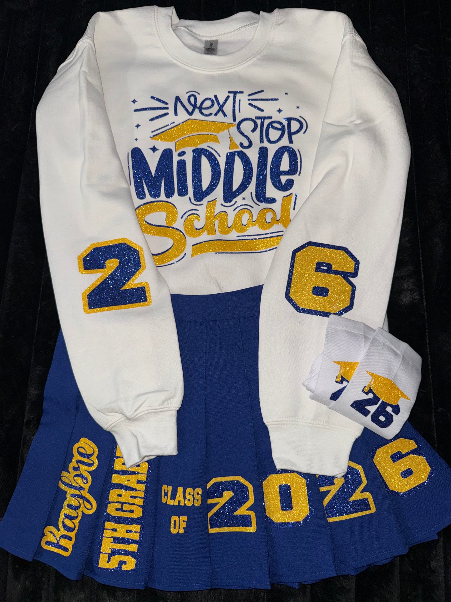 Graduation skirt set for middle school