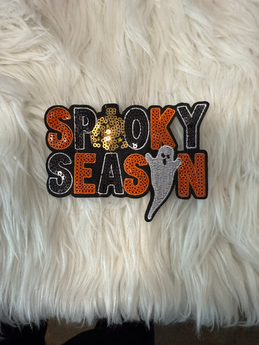 Spooky Season iron on patch