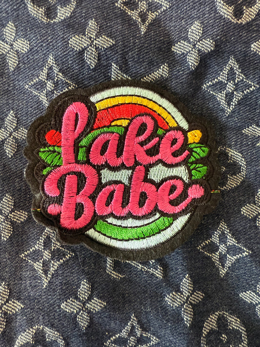 LAKE BABE IRON ON PATCH