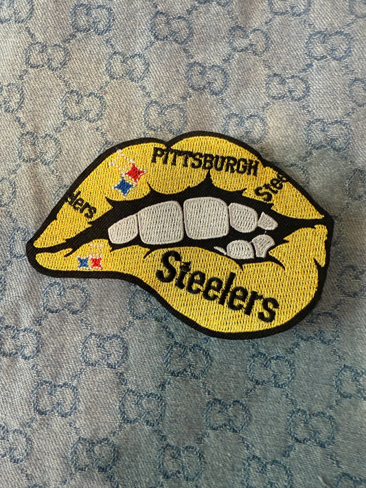 STEELERS LIPS IRON ON PATCH