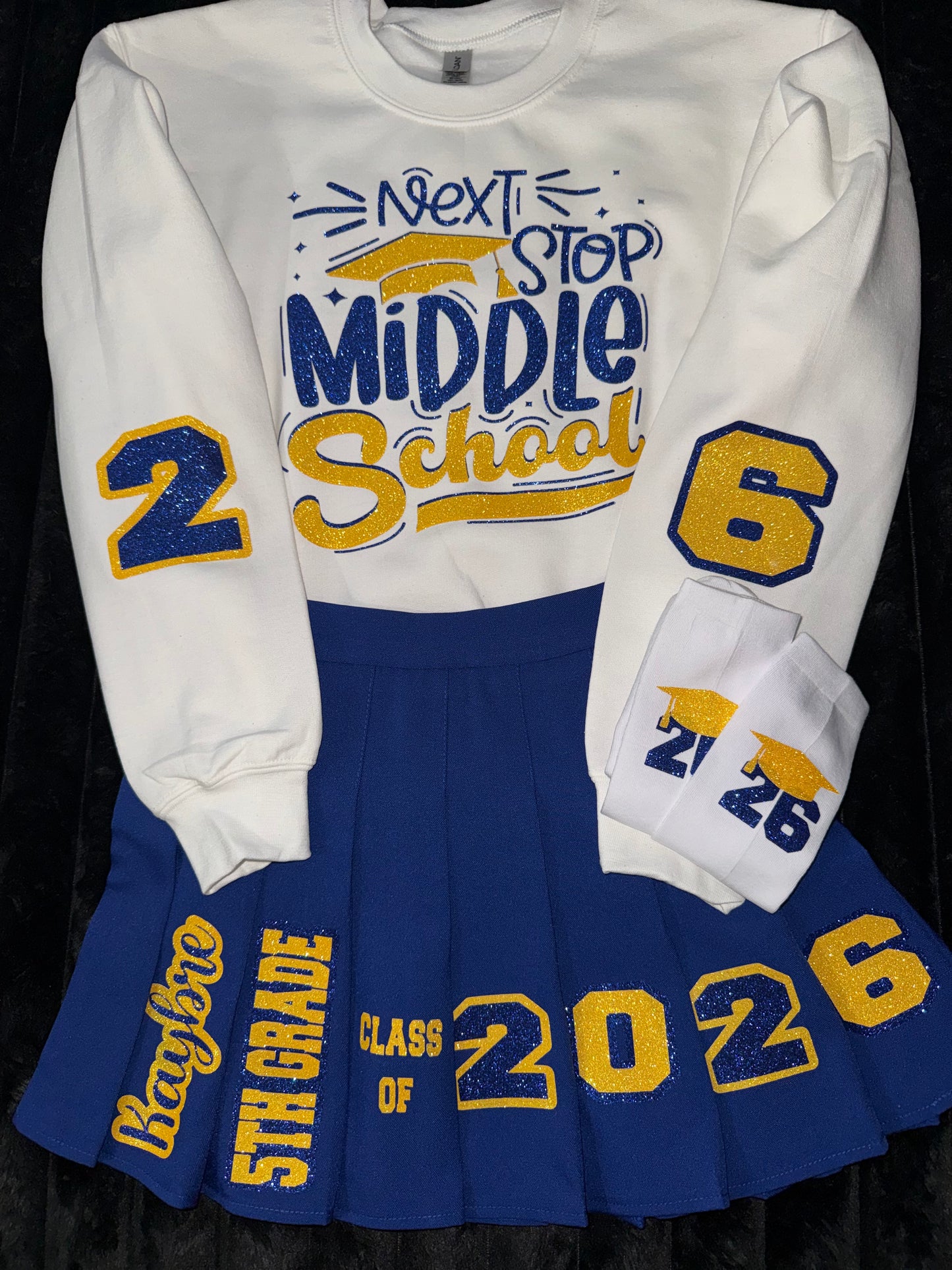 Graduation skirt set for middle school