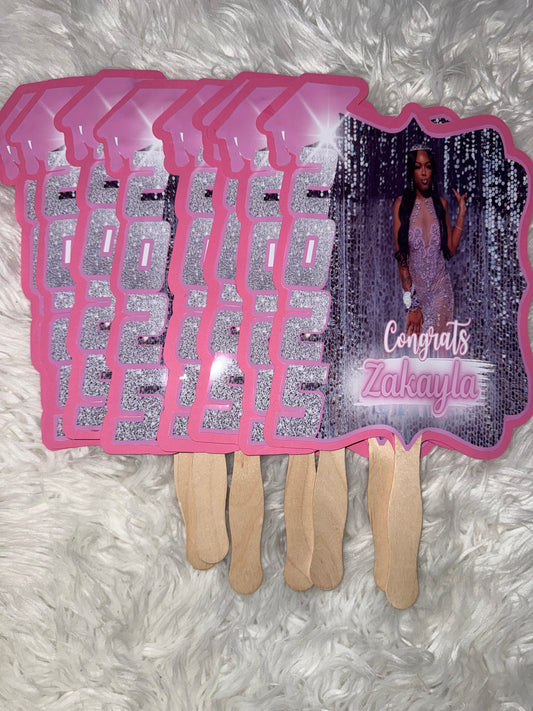 Custom Graduation Fans