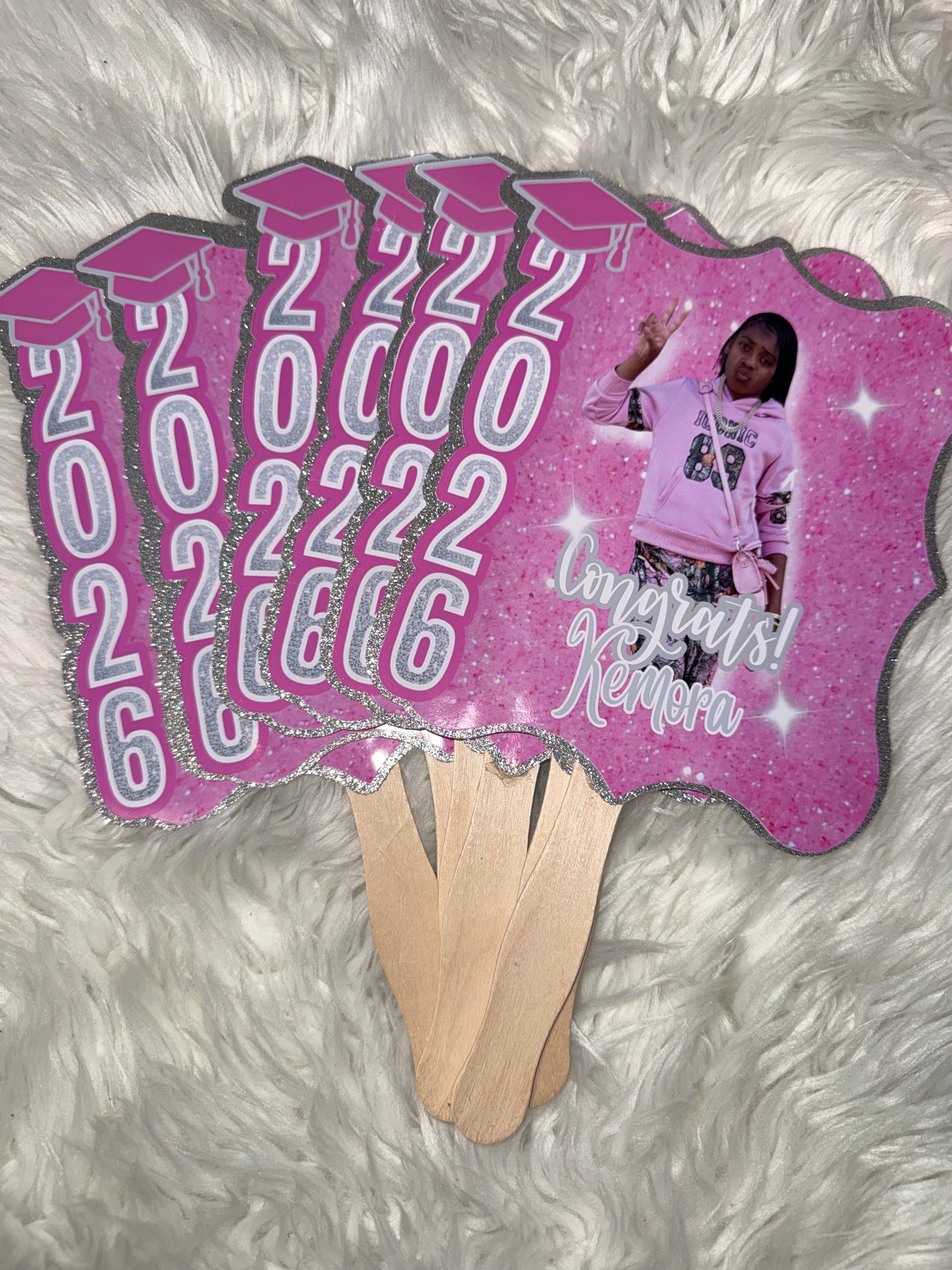 Custom Graduation Fans