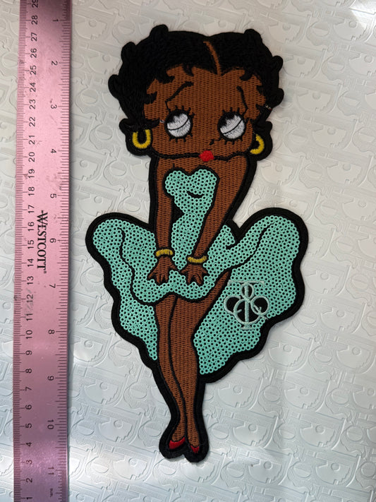 LARGE TIFFANY BETTY IRON ON PATCH