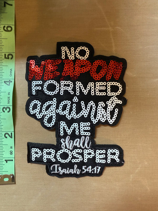 Inspirational iron on  patch
