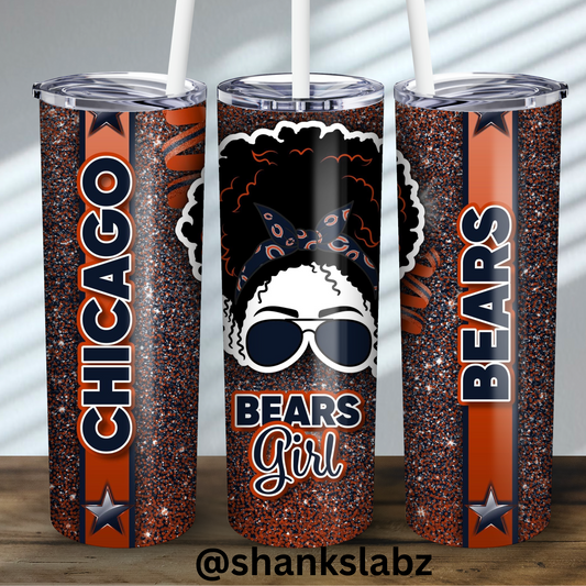 Bears Girl Stainless Steel Tumbler