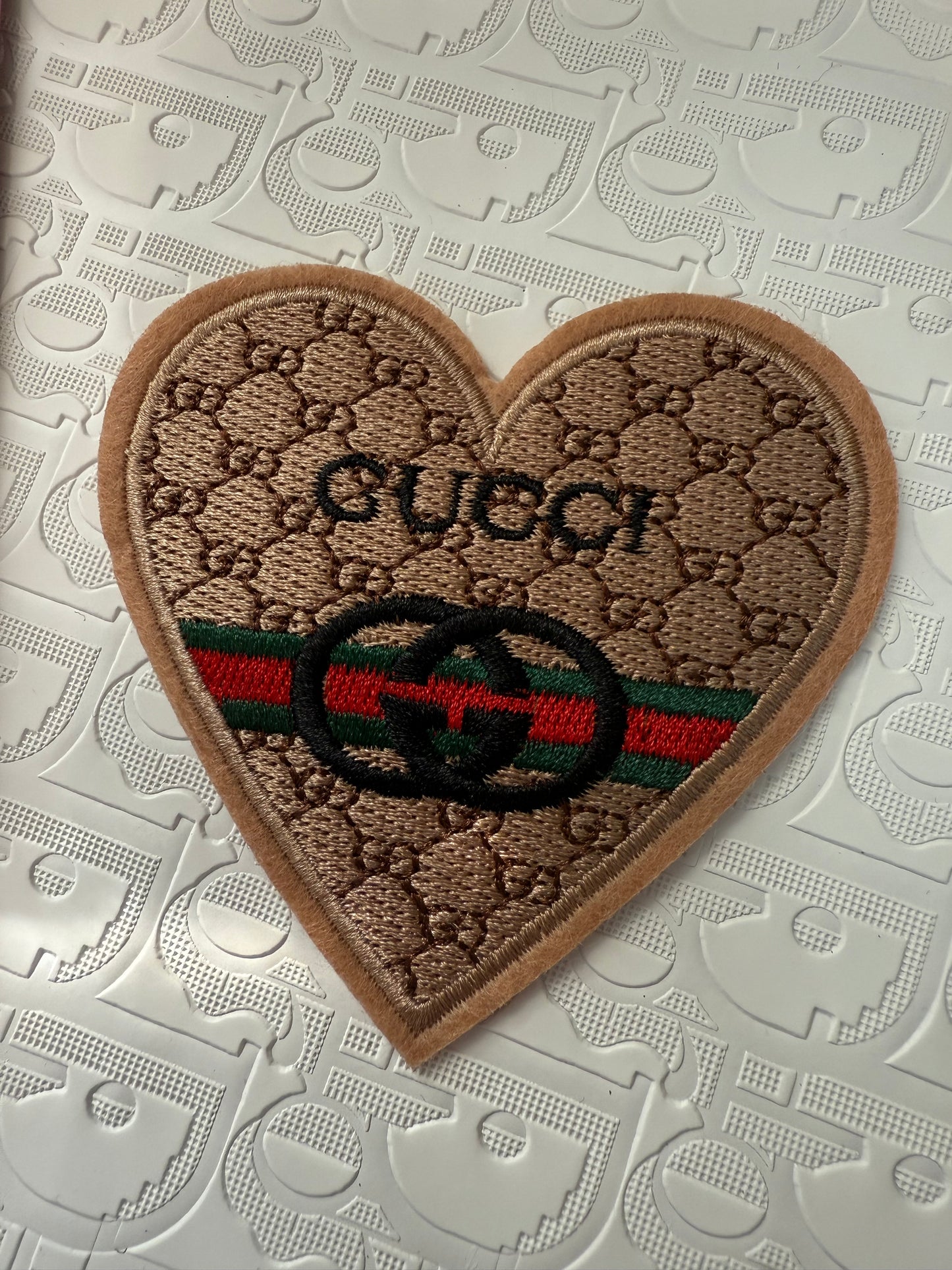 GG HEART IRON ON PATCH