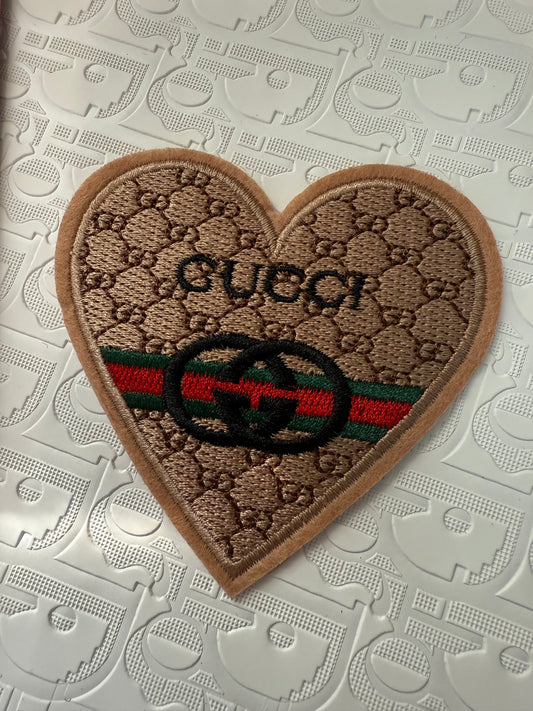 GG HEART IRON ON PATCH