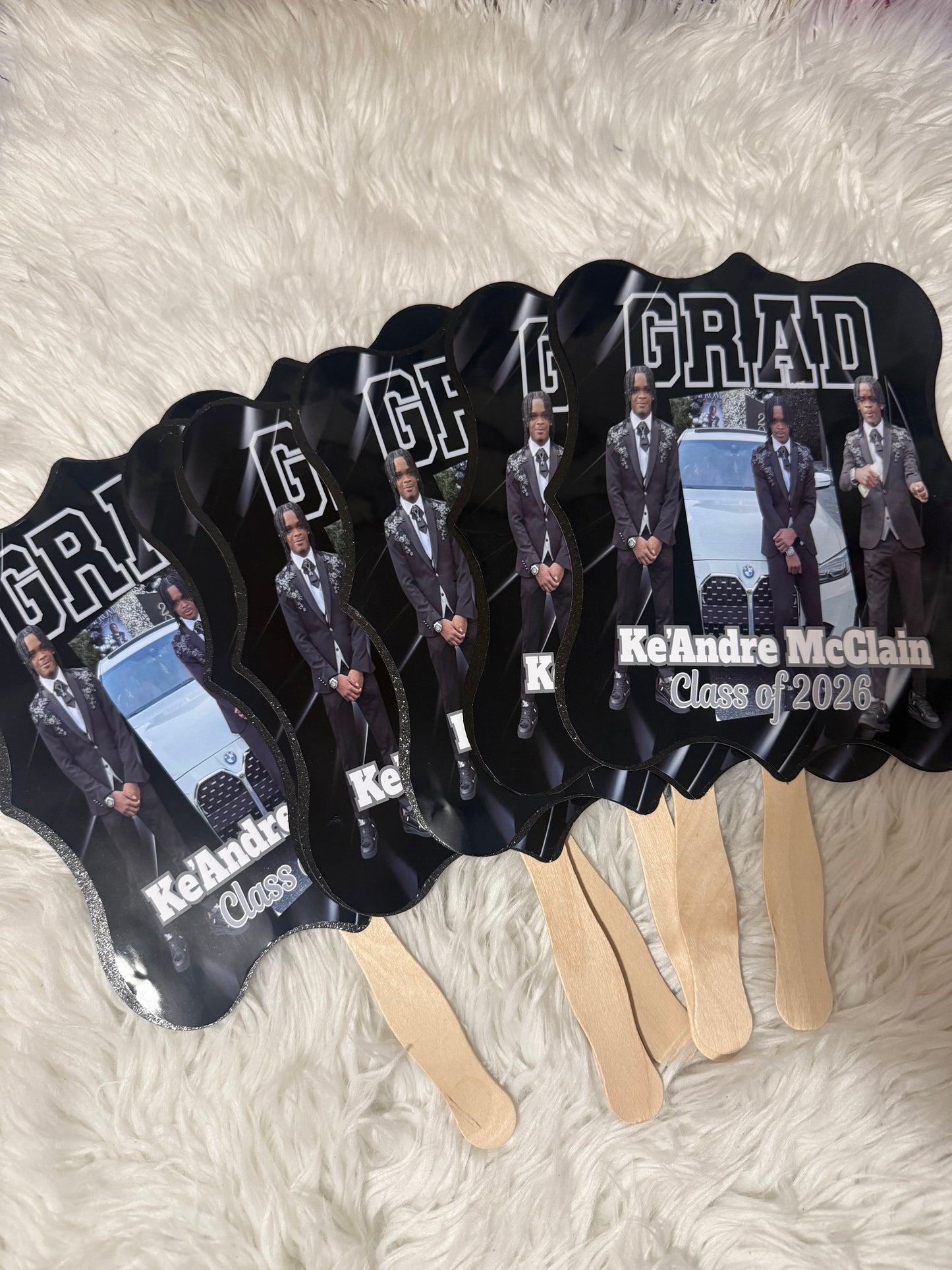 Custom Graduation Fans