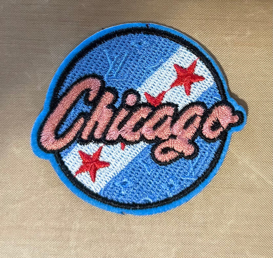 Chicago flag Iron on patch