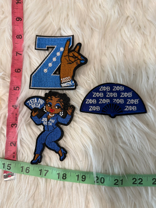 Zeta iron on patches