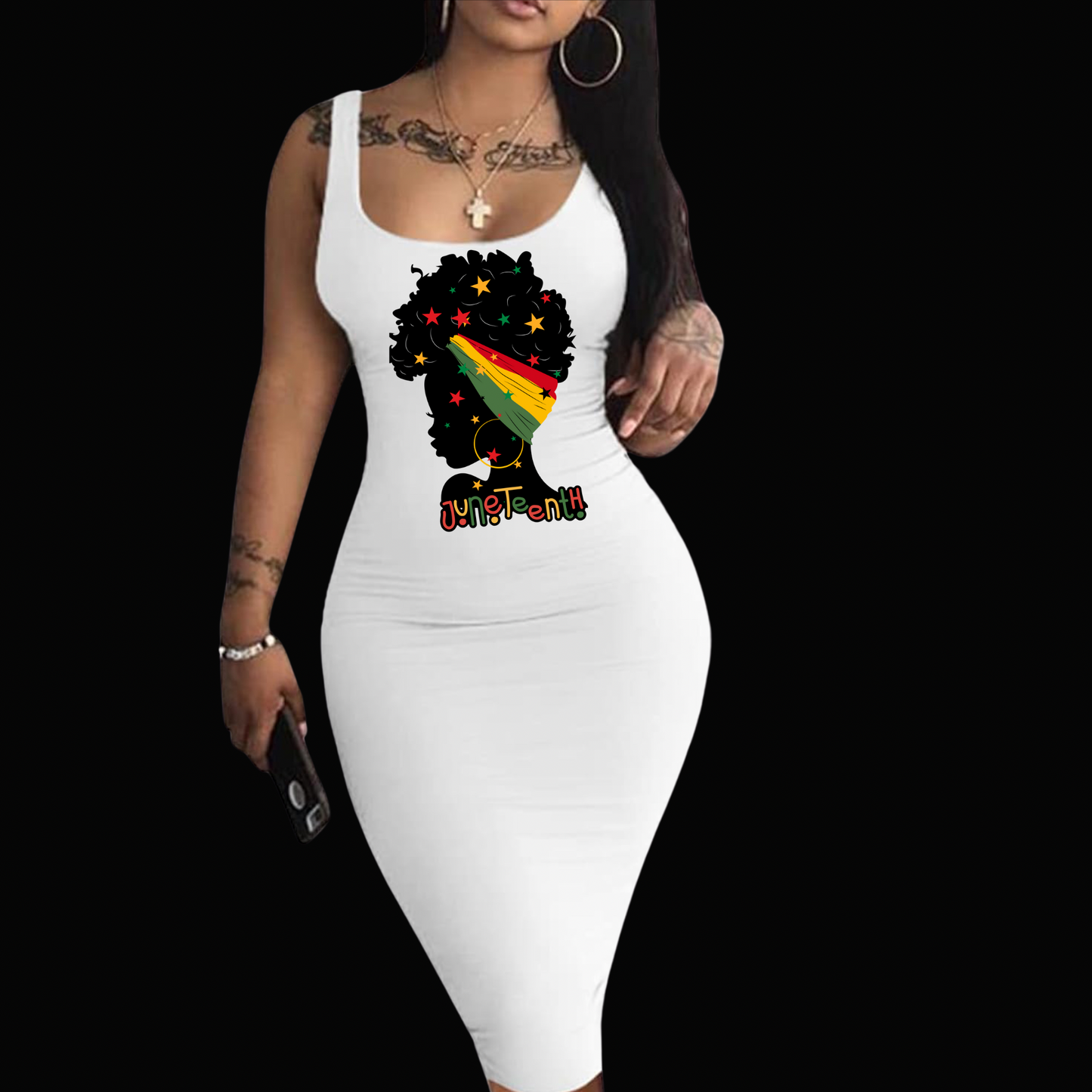 LADY JUNETEENTH TANK DRESS