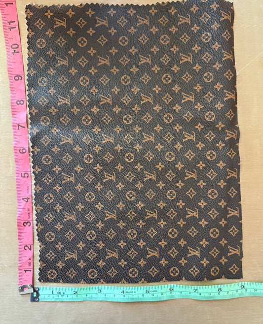 LV BROWN FAUX LEATHER