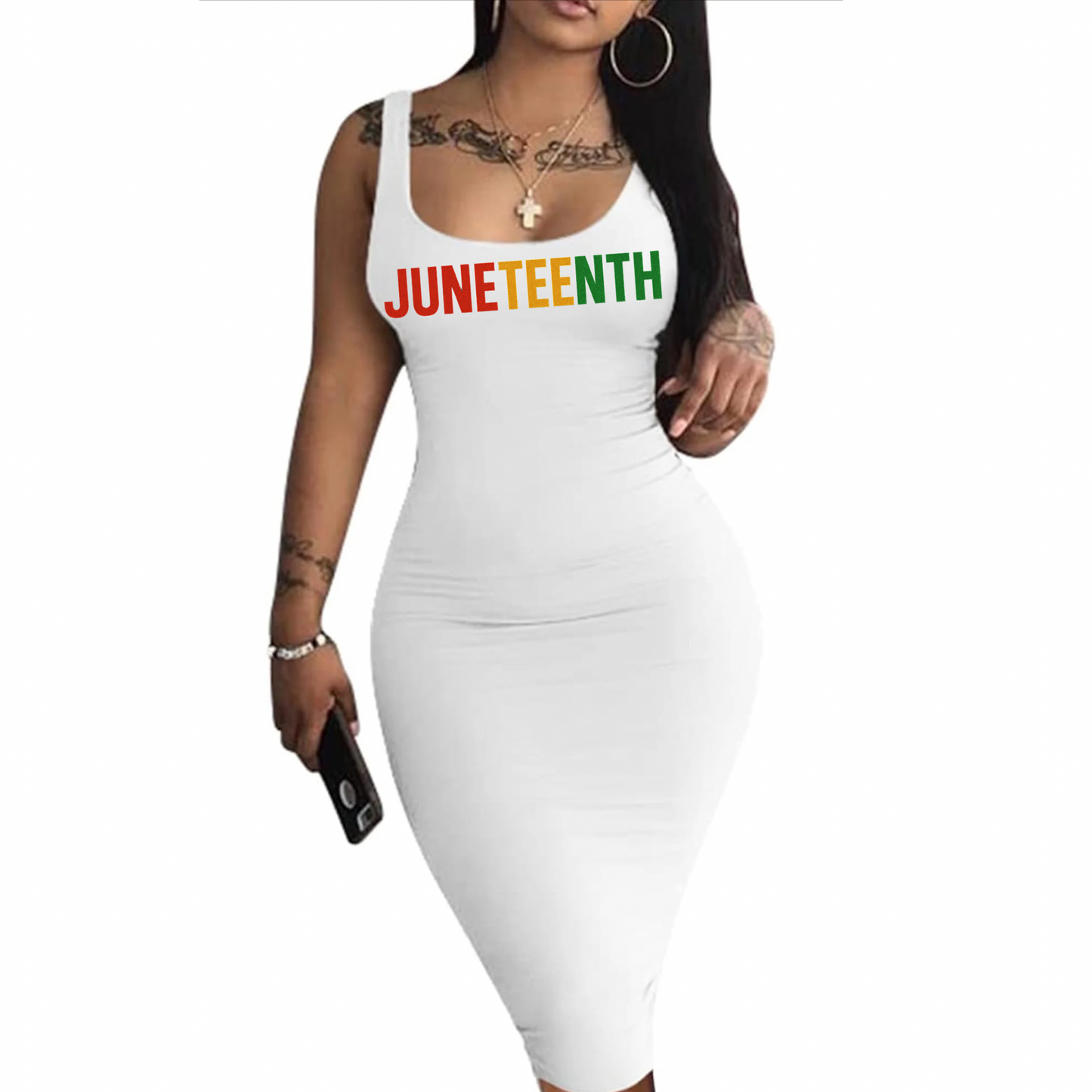 JUNETEENTH TANK DRESS