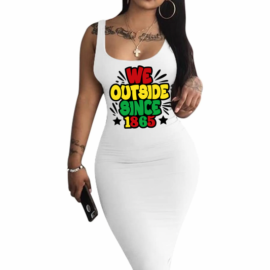 OUTSIDE TANK DRESS